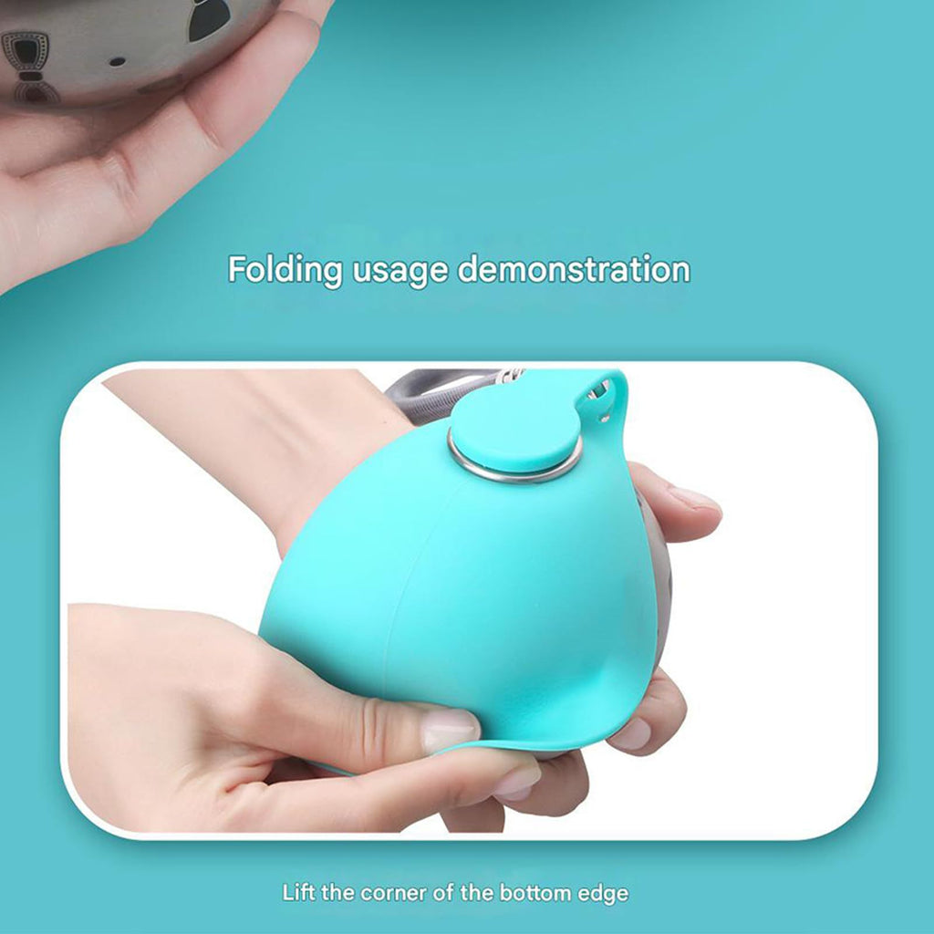Cute Silicone Water Bottle with Carabiner